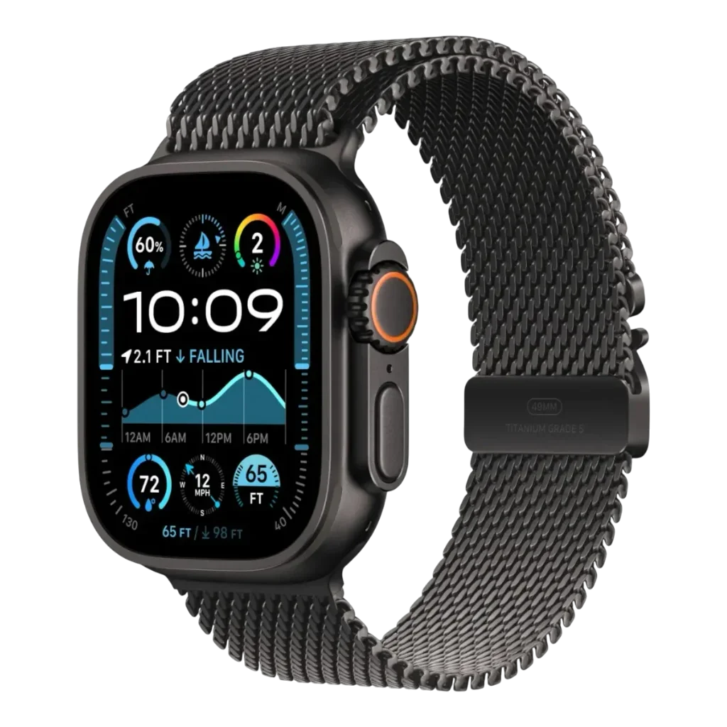 Apple Watch Ultra 2 Cellular - 49 mm Titanium Case, Milanese Loop, Large